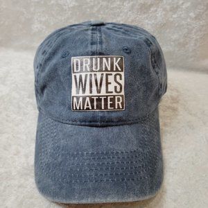 NWOT - Denim Cap - Drunk Wives Matter